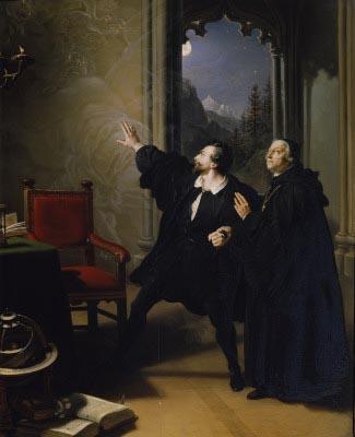 Johann Peter Krafft Manfreds Sterbestunde oil painting picture